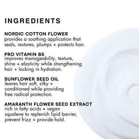 R+Co back label close-up showing ingredient list and usage tips