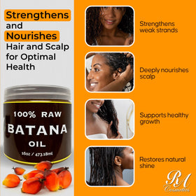 RA COSMETICS before and after hair showing repair and shine benefit