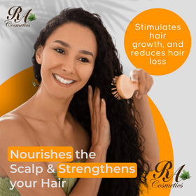 RA COSMETICS scalp massage demonstration improving scalp nourishment benefit