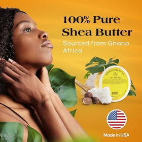RA COSMETICS macro of shea butter grain showing natural unrefined quality