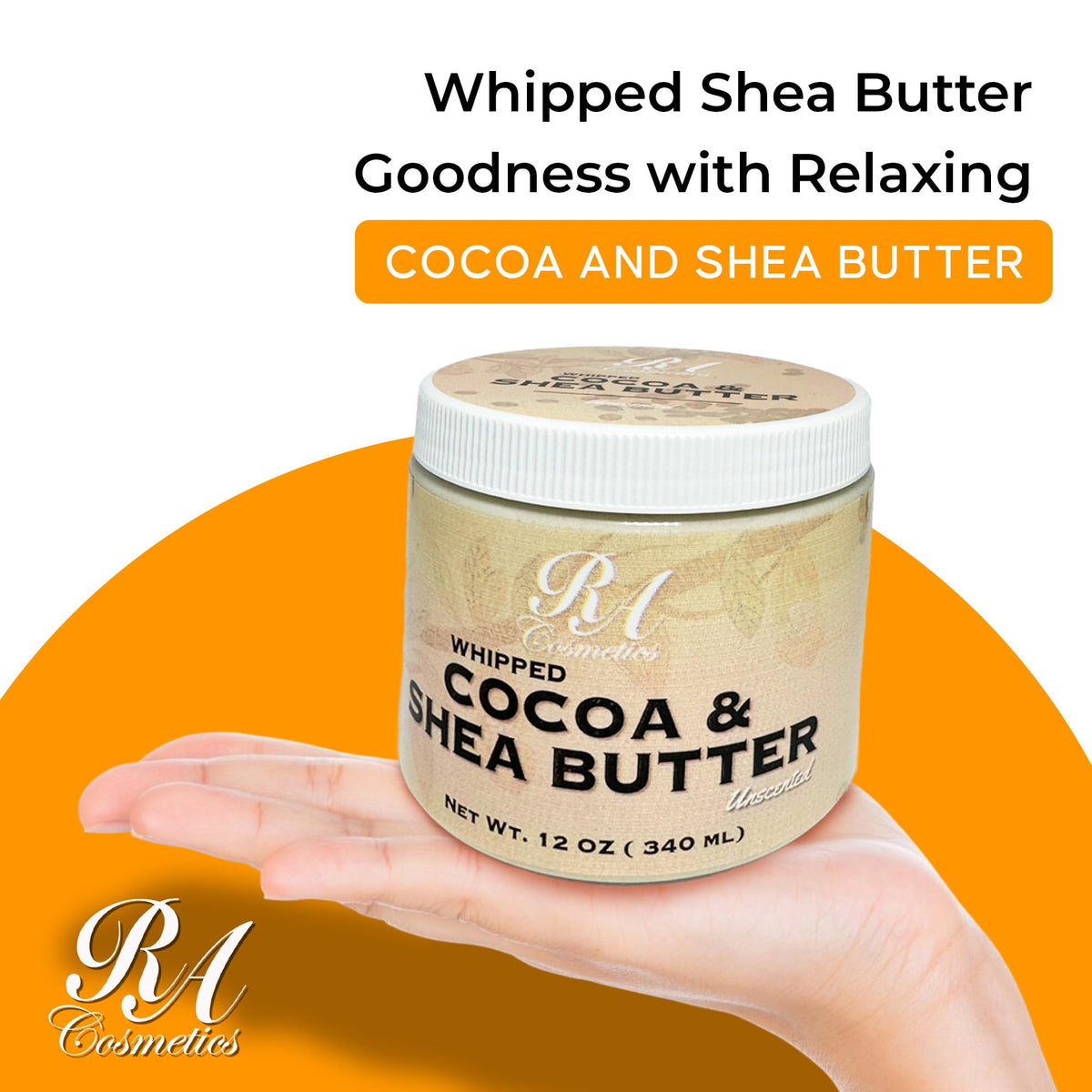 RA COSMETICS close-up whipped texture demonstrates light absorbency and easy spread