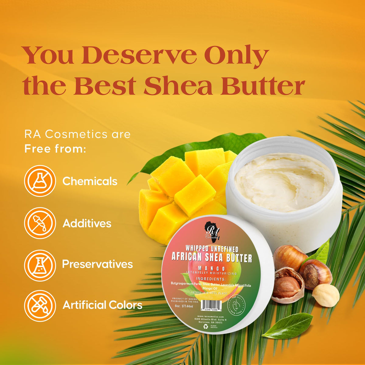 RA COSMETICS open jar with whipped texture for smooth absorption