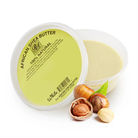 RA COSMETICS front jar view showing pure shea butter, highlighting natural moisturizing benefit