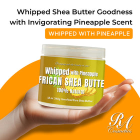 RA COSMETICS close-up texture of whipped shea butter showing creamy spreadability