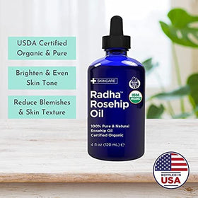 Radha Beauty face dropper above skin showing precise dosing and hydrating skincare boost