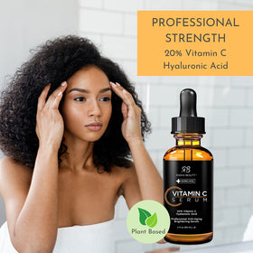 Radha Beauty serum drop on hand showing lightweight texture and hydration