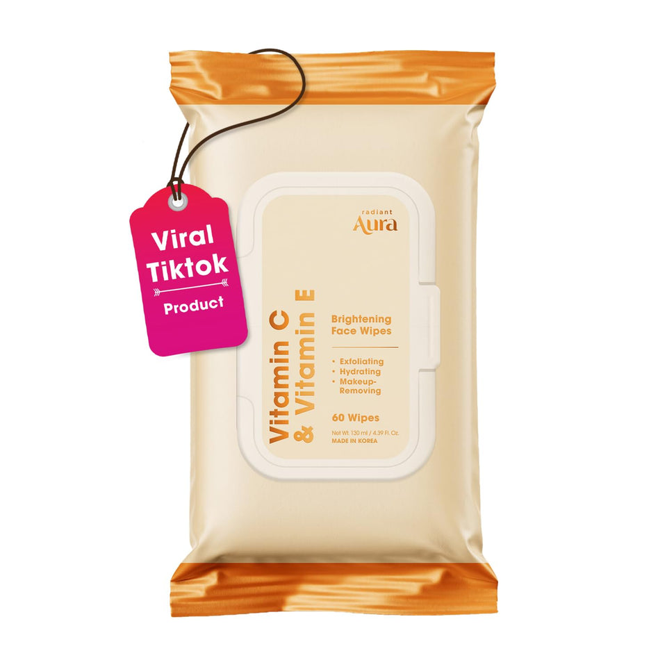 Radiant Aura front packaging showing benefits and 60-count convenience