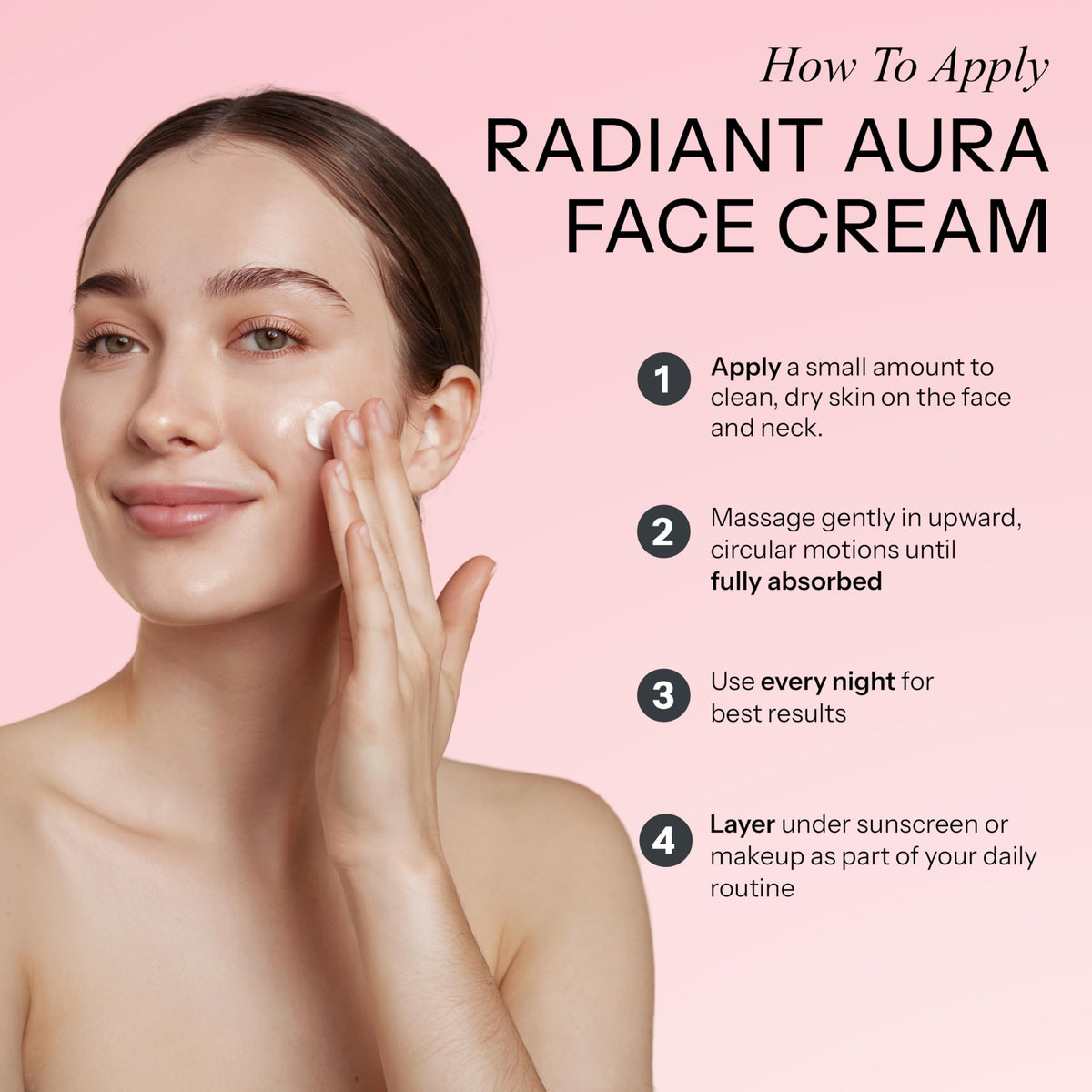 Radiant Aura styled in bathroom setting suggesting daily skincare routine benefit