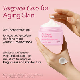 Radiant Aura ingredients label photographed to show clean, natural formula