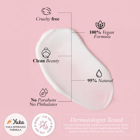 Radiant Aura beside a coin to show 1.69 fl oz size and travel-friendly convenience