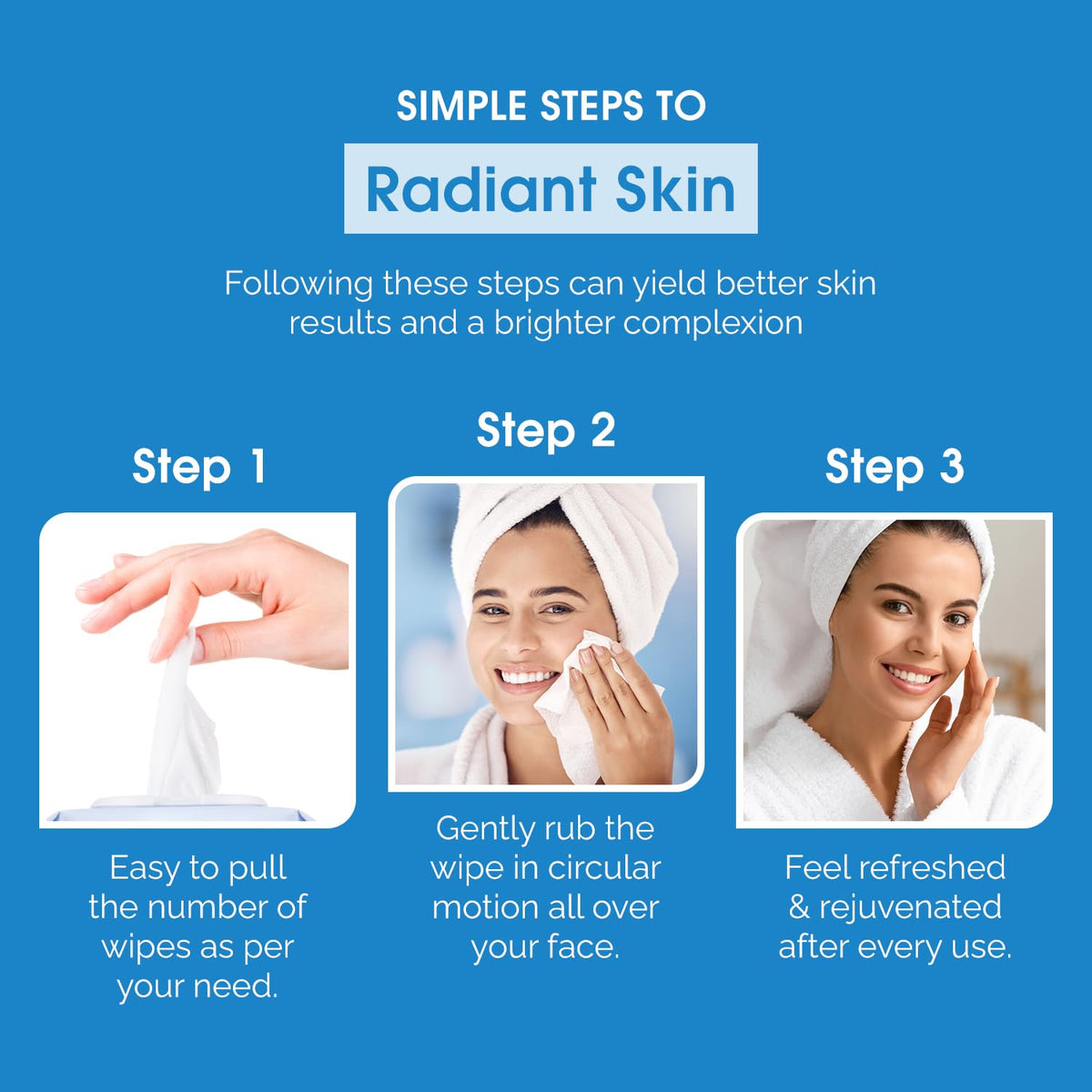 Radiant Aura wipes set in travel bag for gym and flight-ready hydration