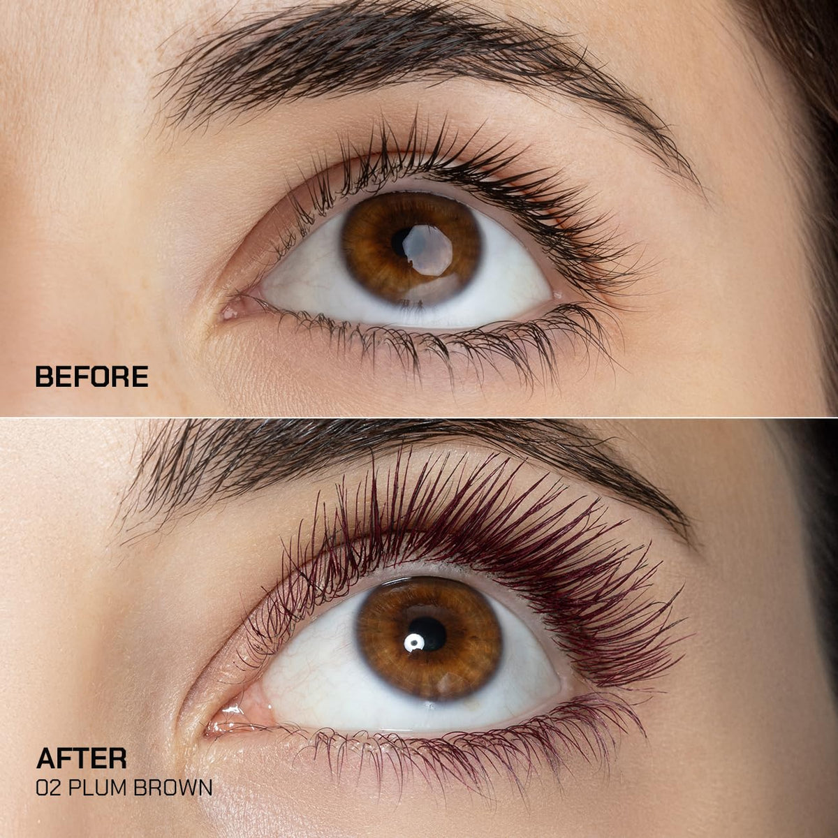 Radiant Professional brush close-up demonstrating precise lash separation