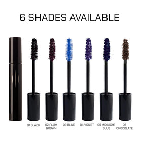 Radiant Professional swatches plum brown violet blue showing color options