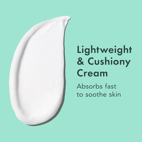 Rael barrier cream ingredient callout with Ceramide NP and Vitamin B5 for barrier support