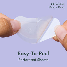 Rael close-up of hydrocolloid patch texture showing absorbent surface