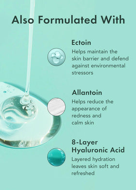 Rael ingredient label with cica exosomes and hyaluronic acid