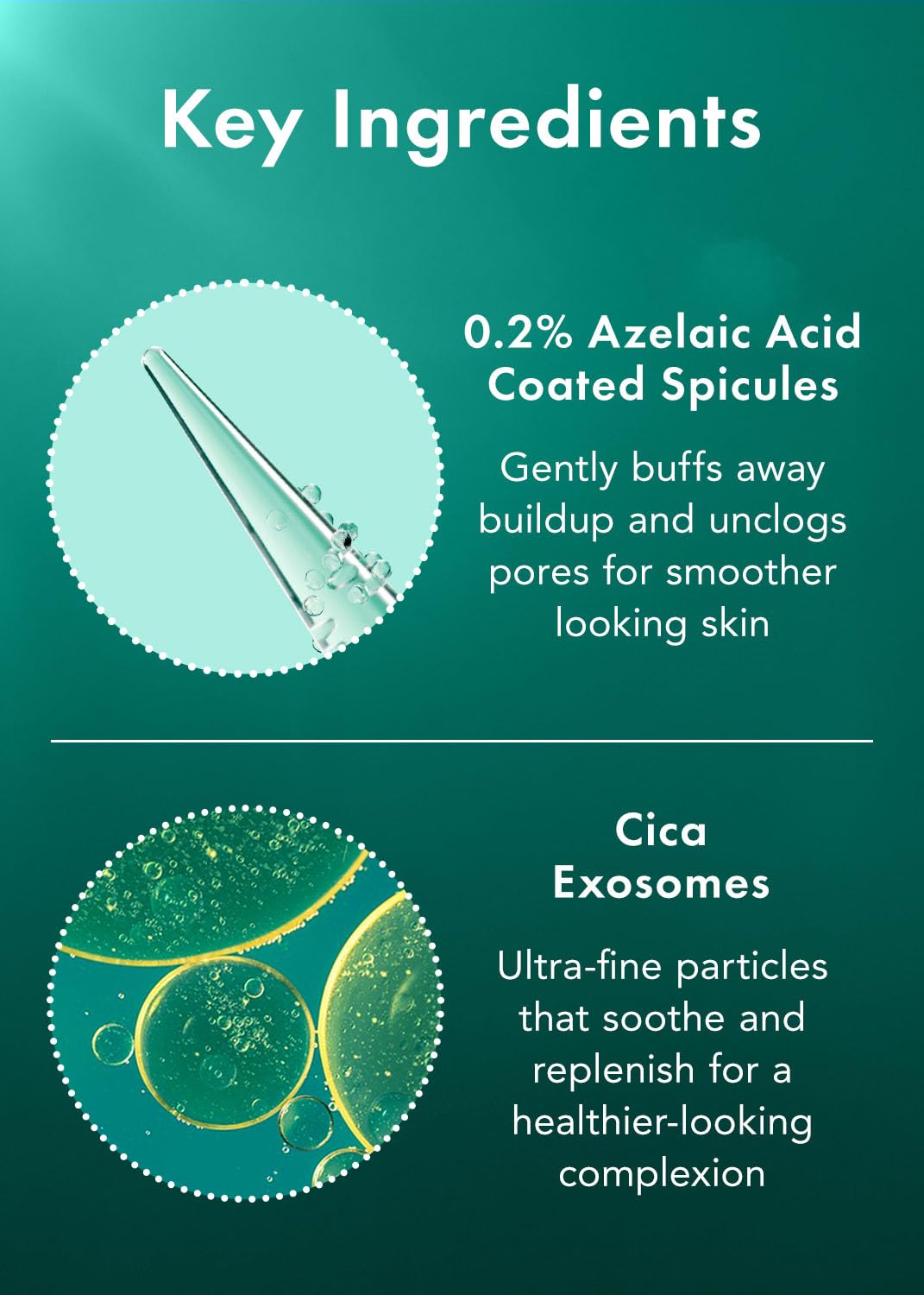 Rael mask serum on hand demonstrating lightweight texture