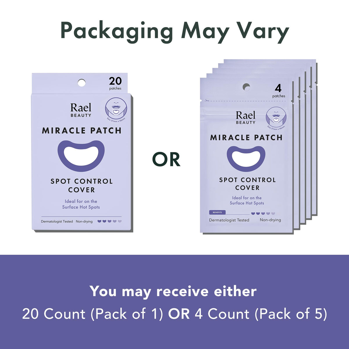 Rael open pack revealing twenty strips for convenient daily use
