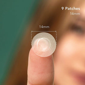 Rael adhesive edge detail illustrating strong, skin-friendly hold