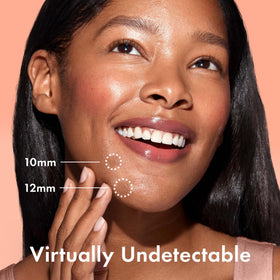 Rael patch under light makeup blending and staying discreet