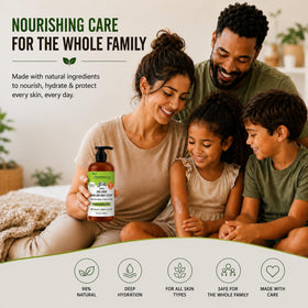 RaGaNaturals bottle label close-up highlighting fragrance-free and clean claims