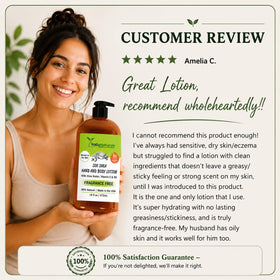 RaGaNaturals family bathroom scene showing one lotion for everyone