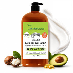 RaGaNaturals front bottle shot showing clean unscented packaging and size