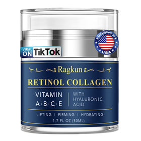 Ragkun front packaging showing retinol collagen cream and benefits