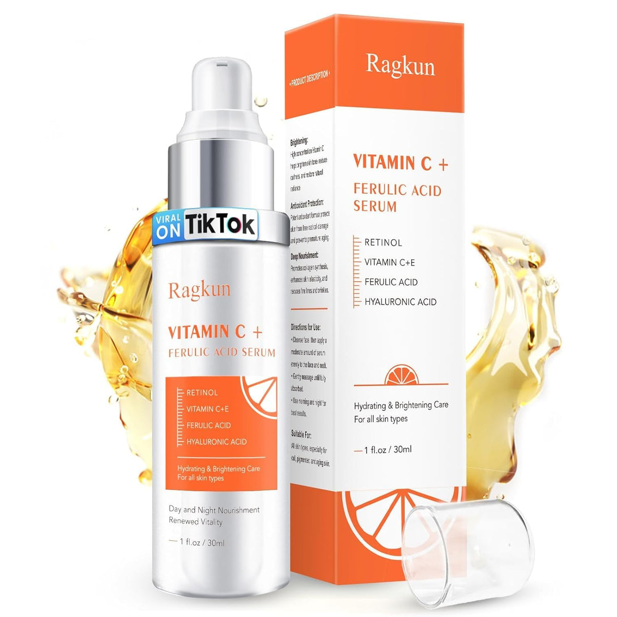 Ragkun front packaging showing bottle and label, communicates product identity