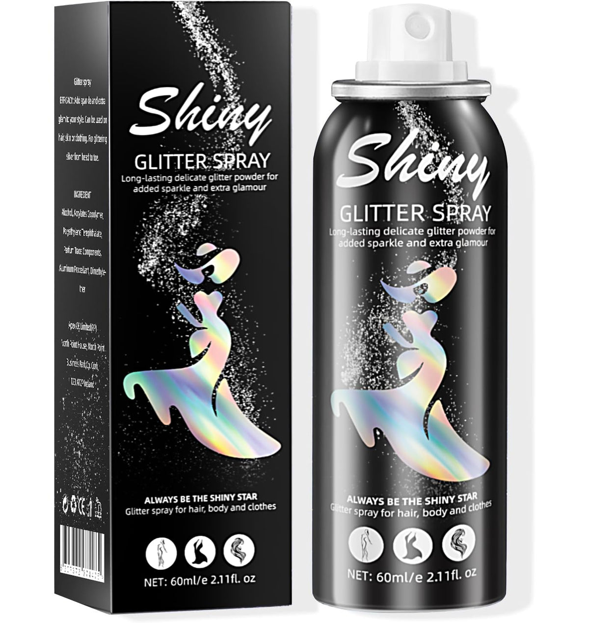 Ragkun silver bottle front view showing product branding and compact size for travel