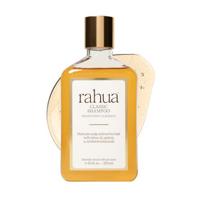 Rahua front bottle view showing clean organic packaging and gentle cleansing benefit