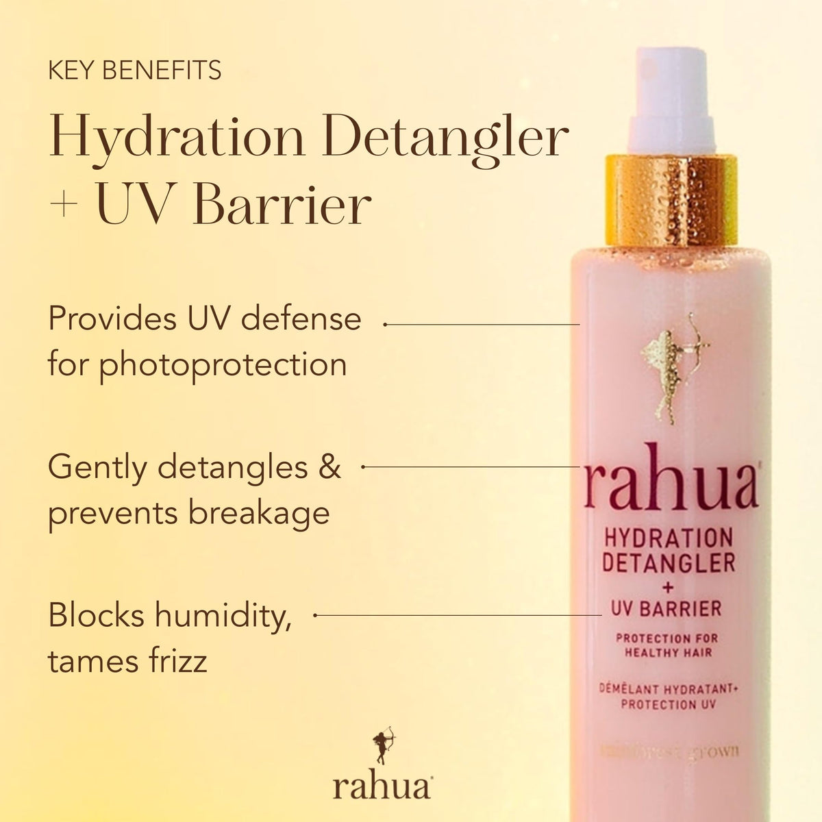 Rahua mist spray action delivering lightweight protection and slip