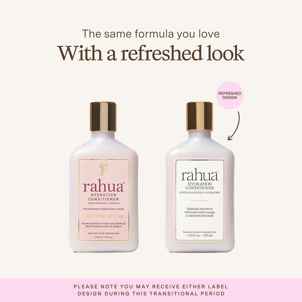 Rahua bottle pump and label detail highlighting clean ingredients