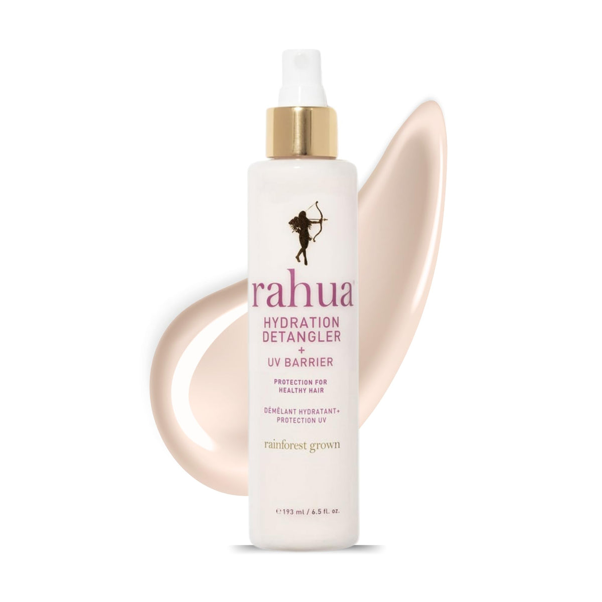 Rahua front packaging showing bottle and label for instant detangling