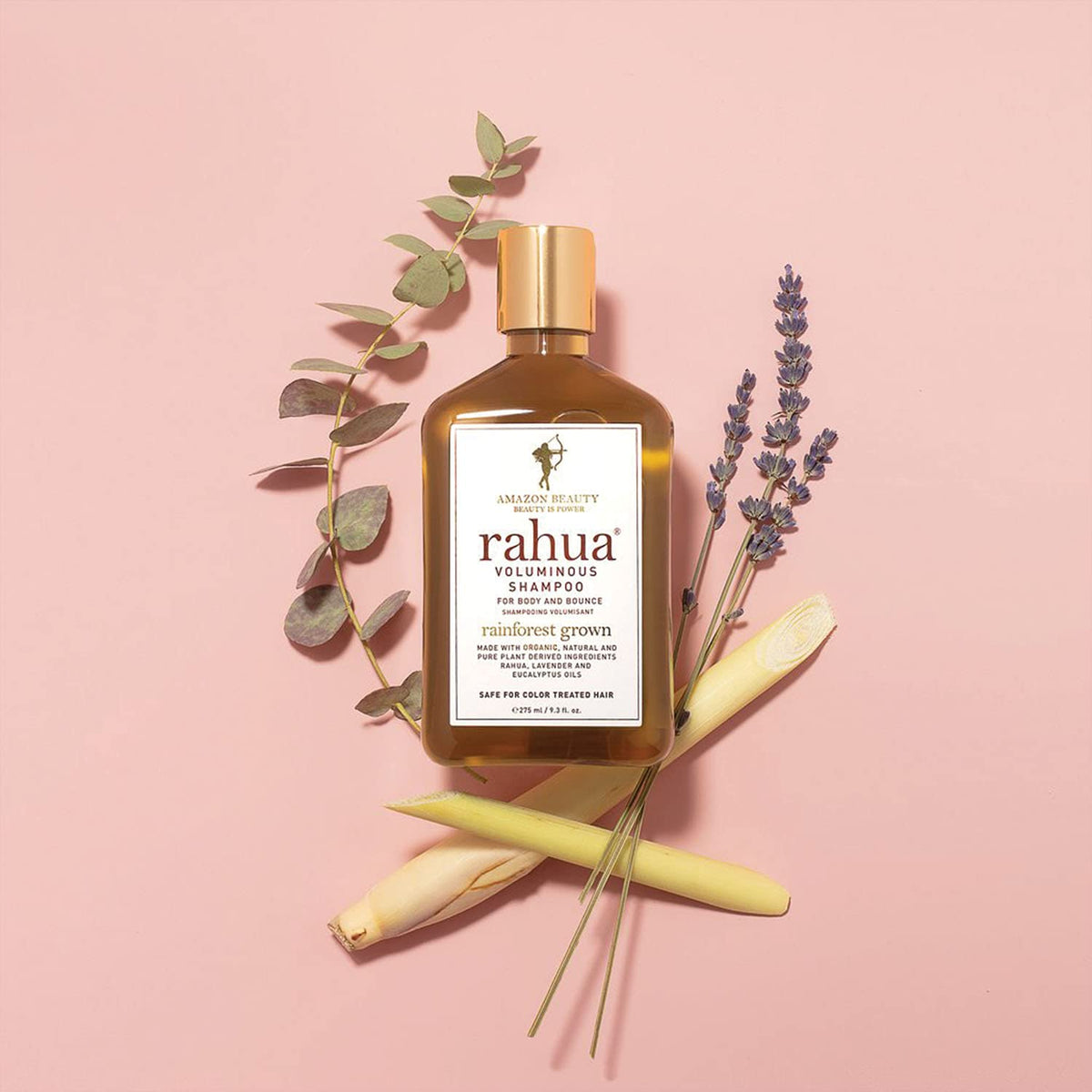 Rahua recyclable packaging and logo emphasizing sustainability