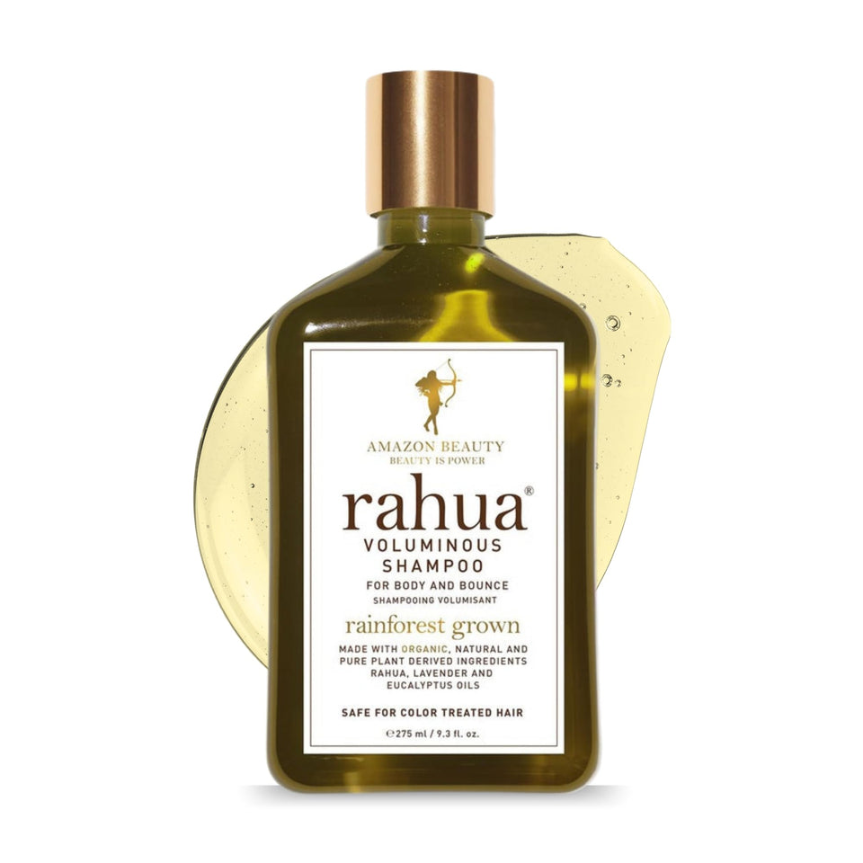 Rahua front bottle showing branding and volumizing benefits