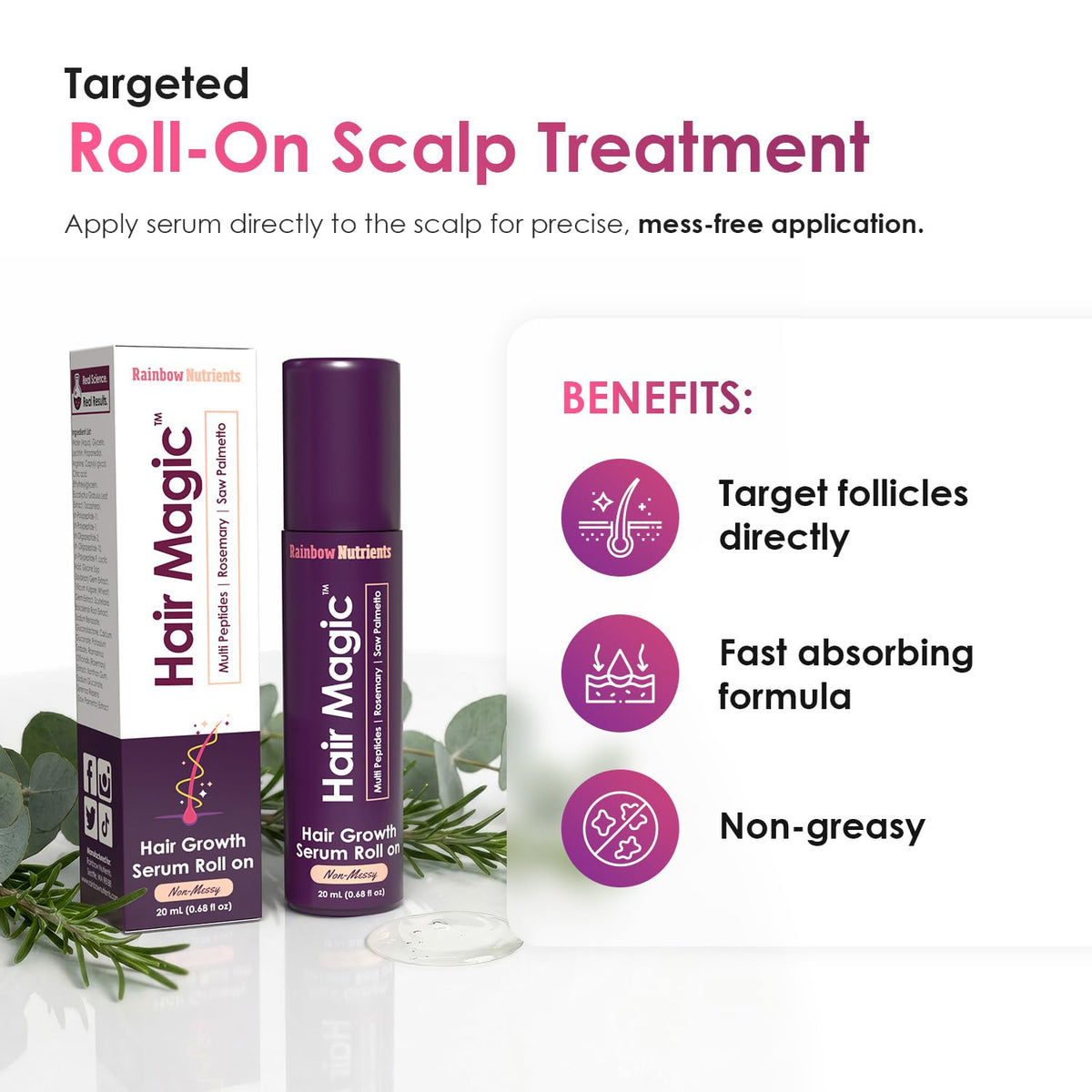 Rainbow Nutrients hairline precision application for neat daily spot treatment