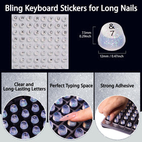 Raised Button keycap installed on desktop key demonstrating nail protection