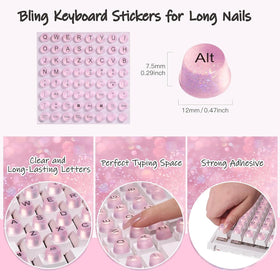 Raised Button keycap installed on keyboard while typing for nail protection