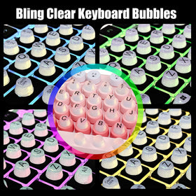 Raised Button scale comparison beside a fingertip showing raised profile