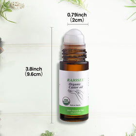 RAJOSEE oil texture drop on skin showing rich moisture and absorption
