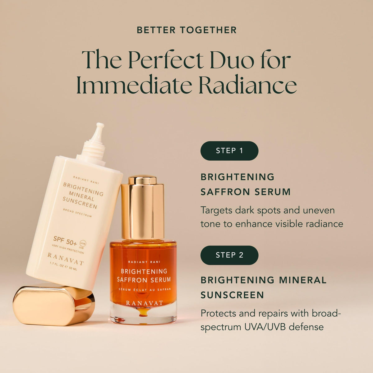RANAVAT BOTANICS saffron close-up highlighting brightening botanical benefit