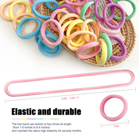 Random Mood hair tie securing a high ponytail, comfortable secure hold benefit