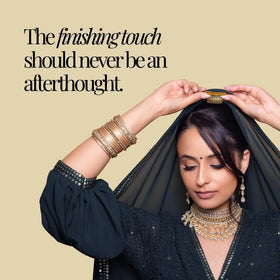 Rani Pins used in hair securing a dupatta quickly for comfortable confidence