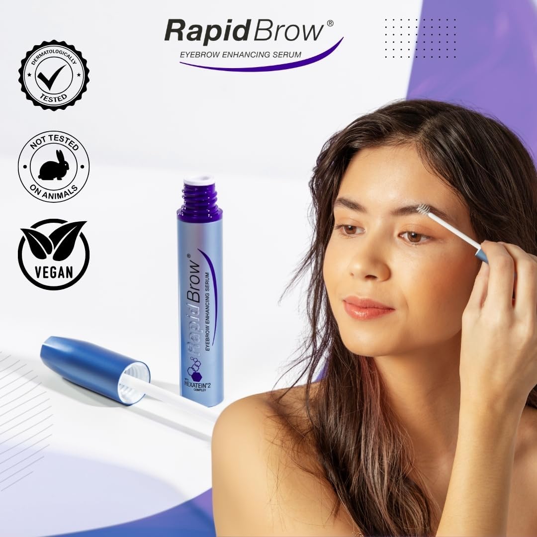 RapidBrow in a makeup bag showing ease of integration into daily routine