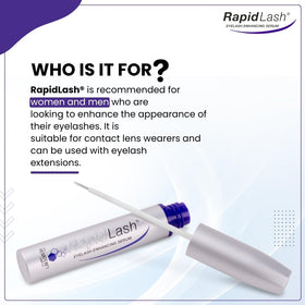 RapidLash in a makeup bag for an easy nightly beauty routine
