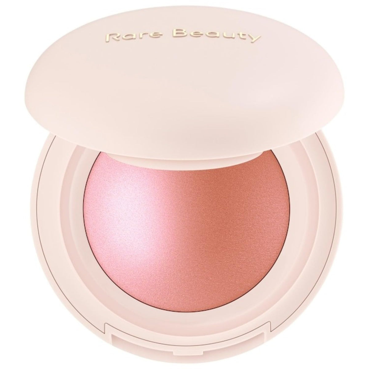 Rare Beauty front compact showing shade Hope and compact design for easy use