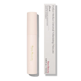 Rare Beauty mascara tube front view showing sleek packaging and instant product recognition