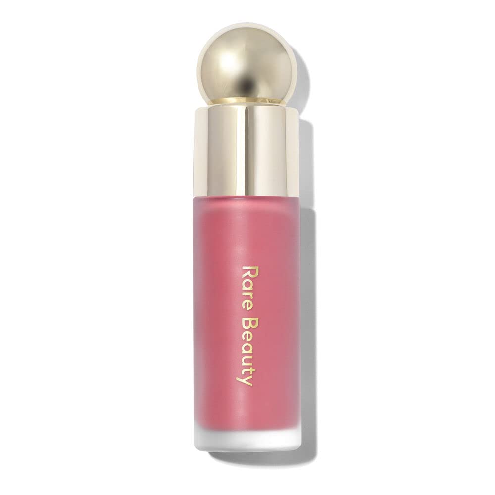 Rare Beauty front packaging view showing compact bottle and shade Happy benefit easy identification