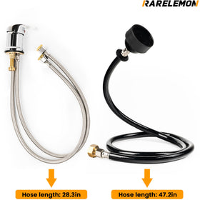 RARELEMON installed in salon sink demonstrating neat setup and easy client access